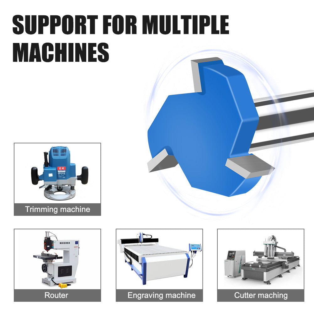 Three-blade T-knife Tungsten steel milling cutter Slotting cutter Bottom cleaning cutter Three-tooth T-cutter Slotting cutter Large diameter trimming machine industry
