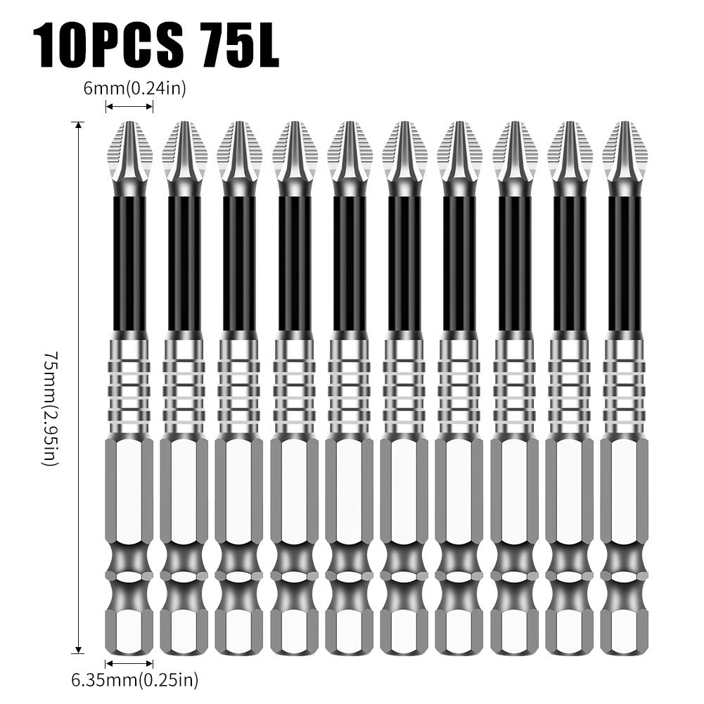 K5 anti-skid batch S2 strong magnetic 5A black anti-skid cross batch, hand drill electric screwdriver high hardness