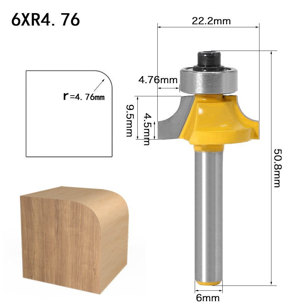 4-Piece set of fillet knives with 6 handles, commonly used fillet knives, high-grade alloy fillet knives, trimming machine, knife head chamfering knife R angle knife