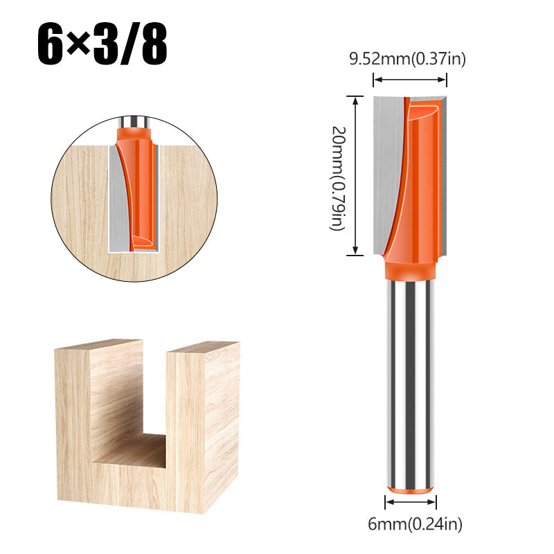 6Mm woodworking bottom cleaning knife slotting knife woodworking milling cutter notch knife edge trimming machine cutter head grooving straight cutter head