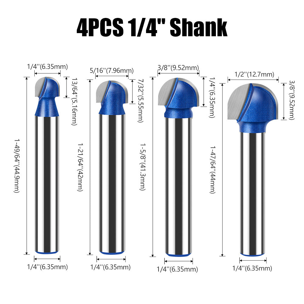 Professional grade round bottom knife, bottom digging knife, trimming machine, knife head, aluminum plastic plate slotting integrated wall folding knife