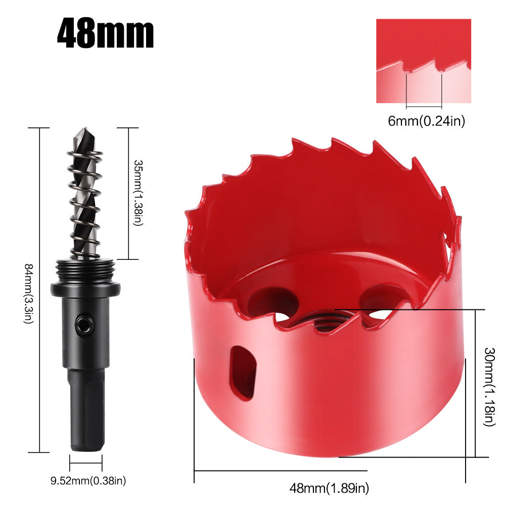 M42 Bi Metal Hole Saw Set for Wood Metal Pipe Aluminum Drywall Drilling PV Woodworking Kit