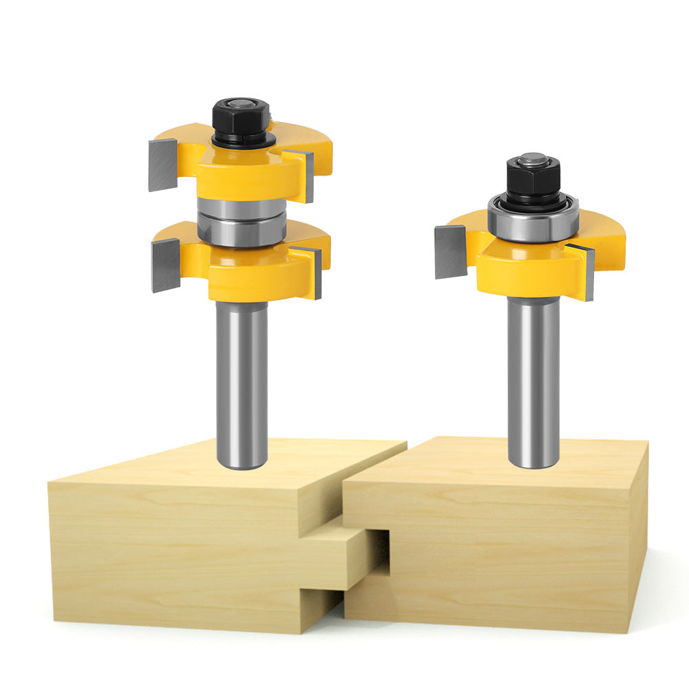 3-tooth T-shaped tenon knife, plywood knife, floor cutter, woodworking milling cutter, engraving machine cutter head, foreign trade export