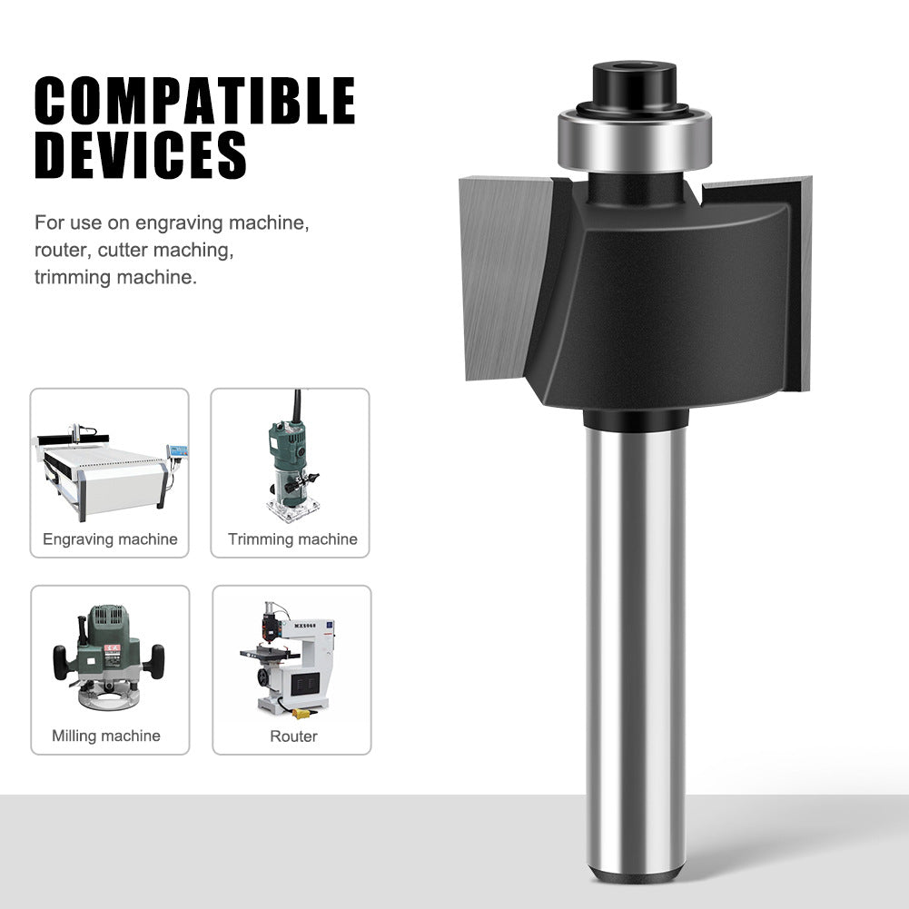 1/4 handle ball t-type knife slot knife slotting knife foreign trade export woodworking milling cutter with double-edge ball T-type cutter head