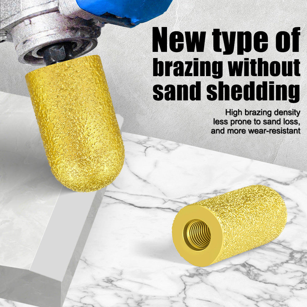 Brazing M10, M14 arc grinding wheel grinding head quartz stone stone tile angle grinder milling cutter polishing and trimming