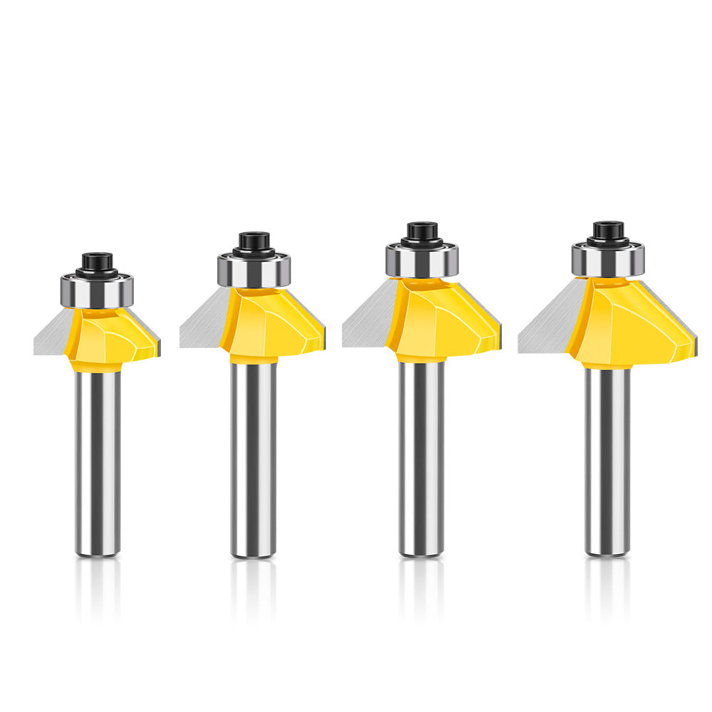 8 handle 45 degree bevel knife woodworking milling cutter trimming machine engraving machine cutter head 45 degree chamfering knife chamfering cutter head