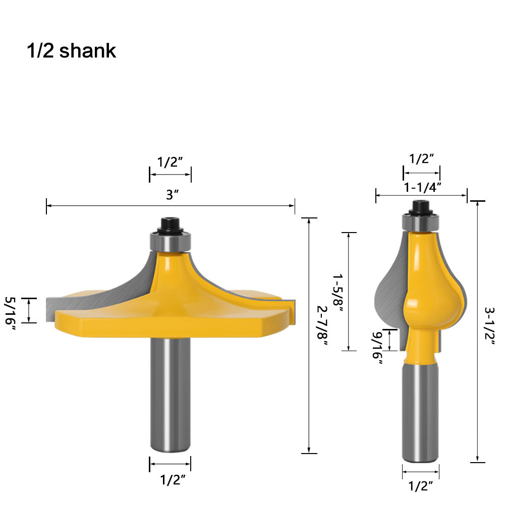 2-Piece set, armrest cutter, line cutter, woodworking milling cutter, high-grade armrest line cutter, gong milling cutter, carving cutter