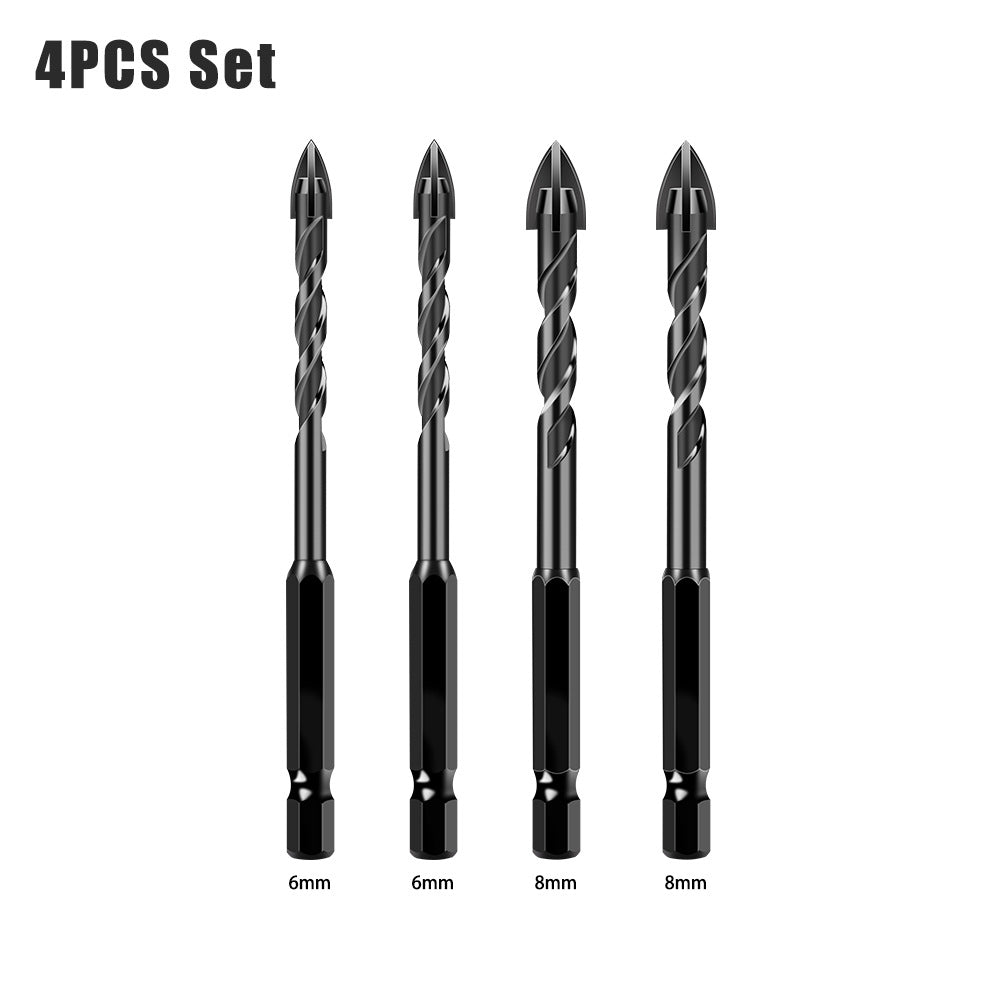 Special drill for tile drilling, tile puncher, glass cement concrete alloy, high hardness triangular overlord drill