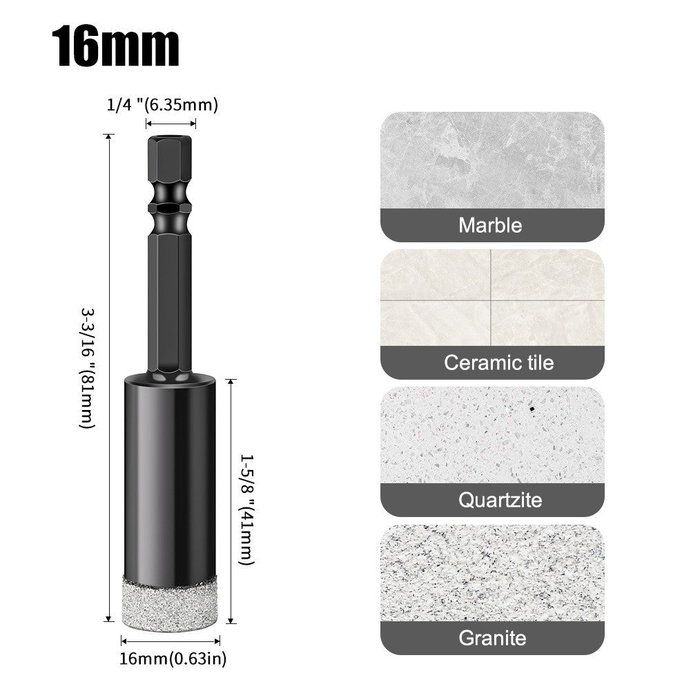 Emery professional stone hole opener, ceramic tile marble dry drilling bit, stone slate drilling bit