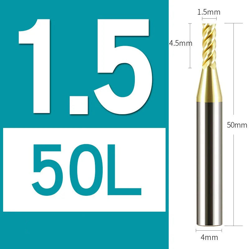 4Flutes HRC68 Carbide End Mill Alloy Tungsten Steel Milling Cutter Endmills CNC Cutting Tools for Stainless Steel Titanium steel