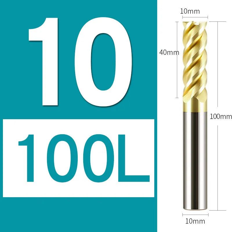 4Flutes HRC68 Carbide End Mill Alloy Tungsten Steel Milling Cutter Endmills CNC Cutting Tools for Stainless Steel Titanium steel