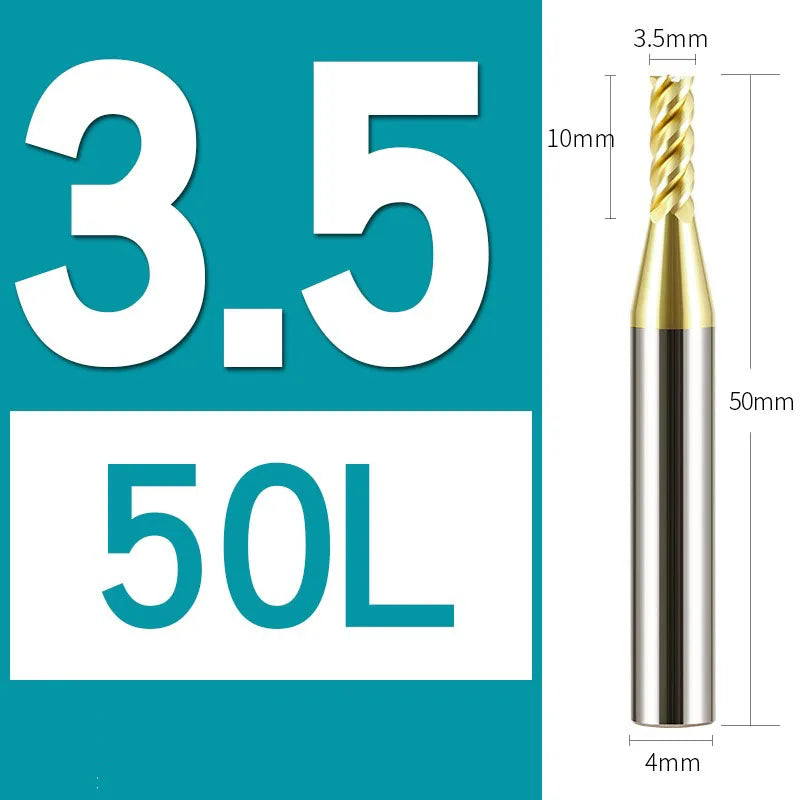 4Flutes HRC68 Carbide End Mill Alloy Tungsten Steel Milling Cutter Endmills CNC Cutting Tools for Stainless Steel Titanium steel