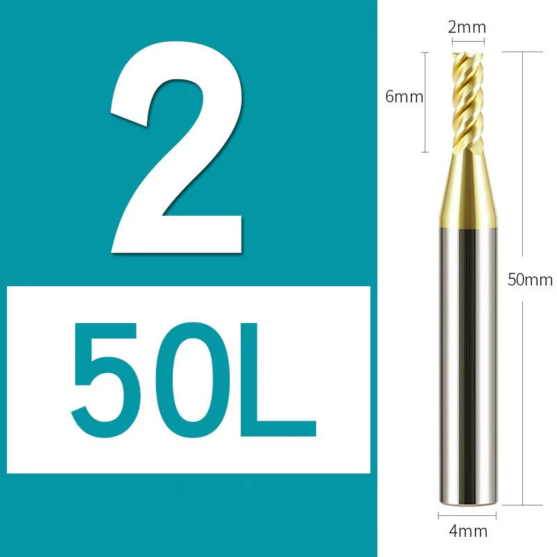 4Flutes HRC68 Carbide End Mill Alloy Tungsten Steel Milling Cutter Endmills CNC Cutting Tools for Stainless Steel Titanium steel