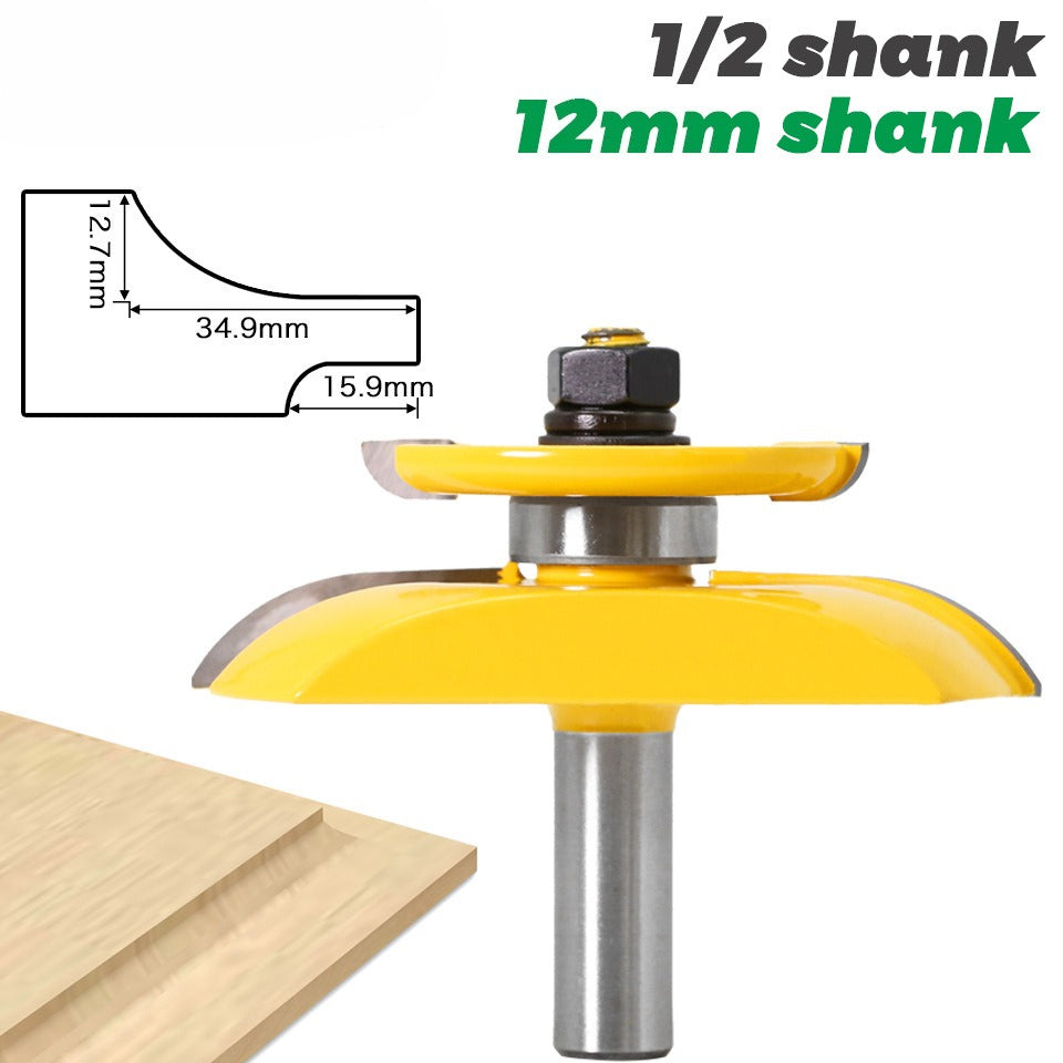 1/2 Shank 12mm Shank Cabinet Door Panel Knife Door Core Board Knife Double Side R Door Panel Knife Line Chamfering Knife