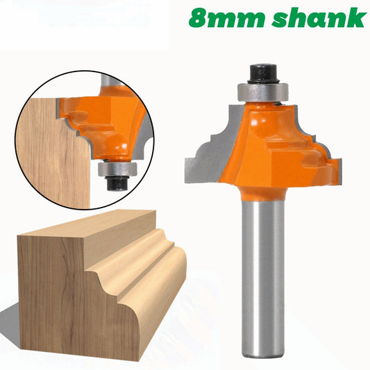 Woodworking milling cutter Reverse round frame Minzai line cutter 8 handle flower line cutter Woodworking line cutter