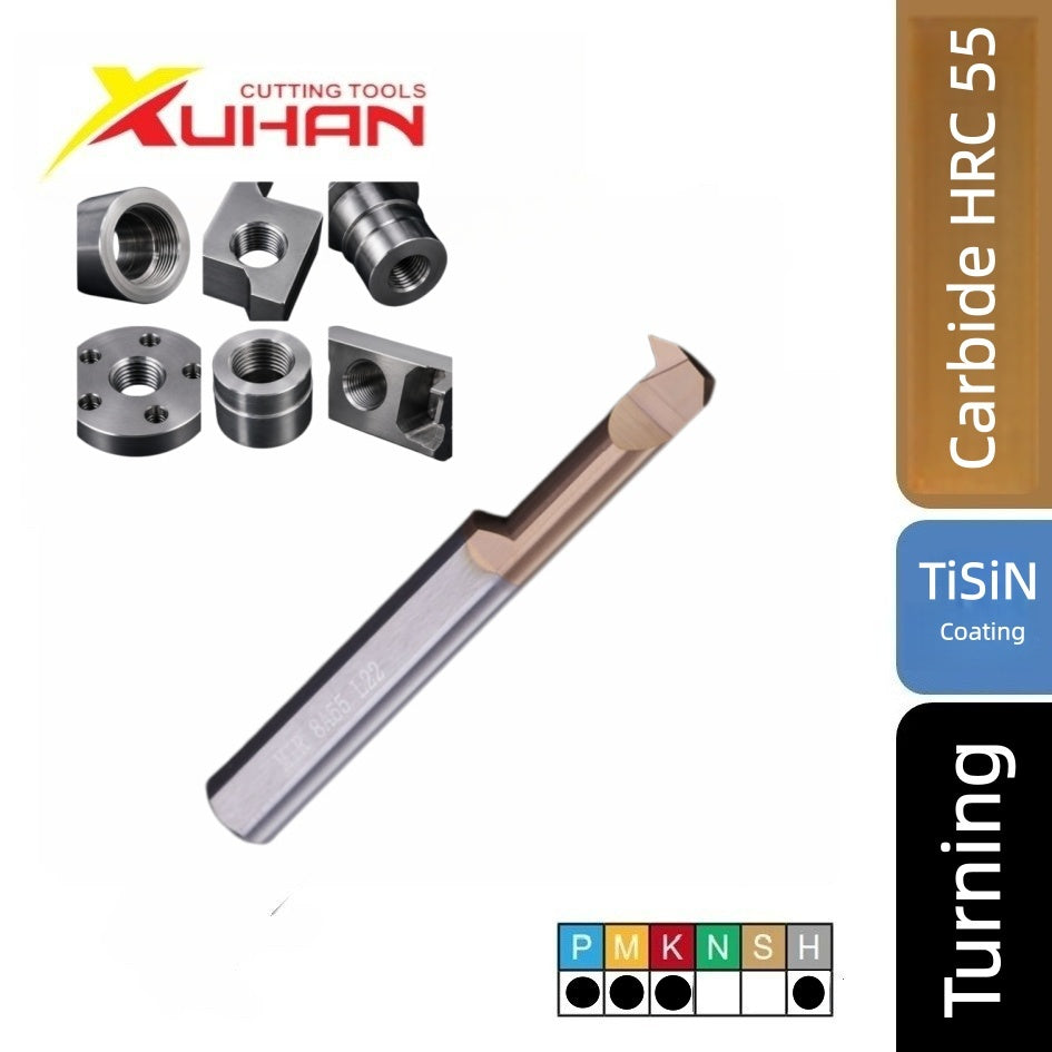 MIR Internal Threading Boring Bar Carbide Turning Tool TiSiN HRC 55