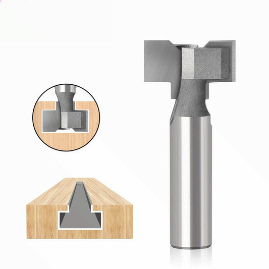 Straight edge T-type horn cutter 12 handles PET boat type hidden clasp embedded hidden handle slotted woodworking milling cutter