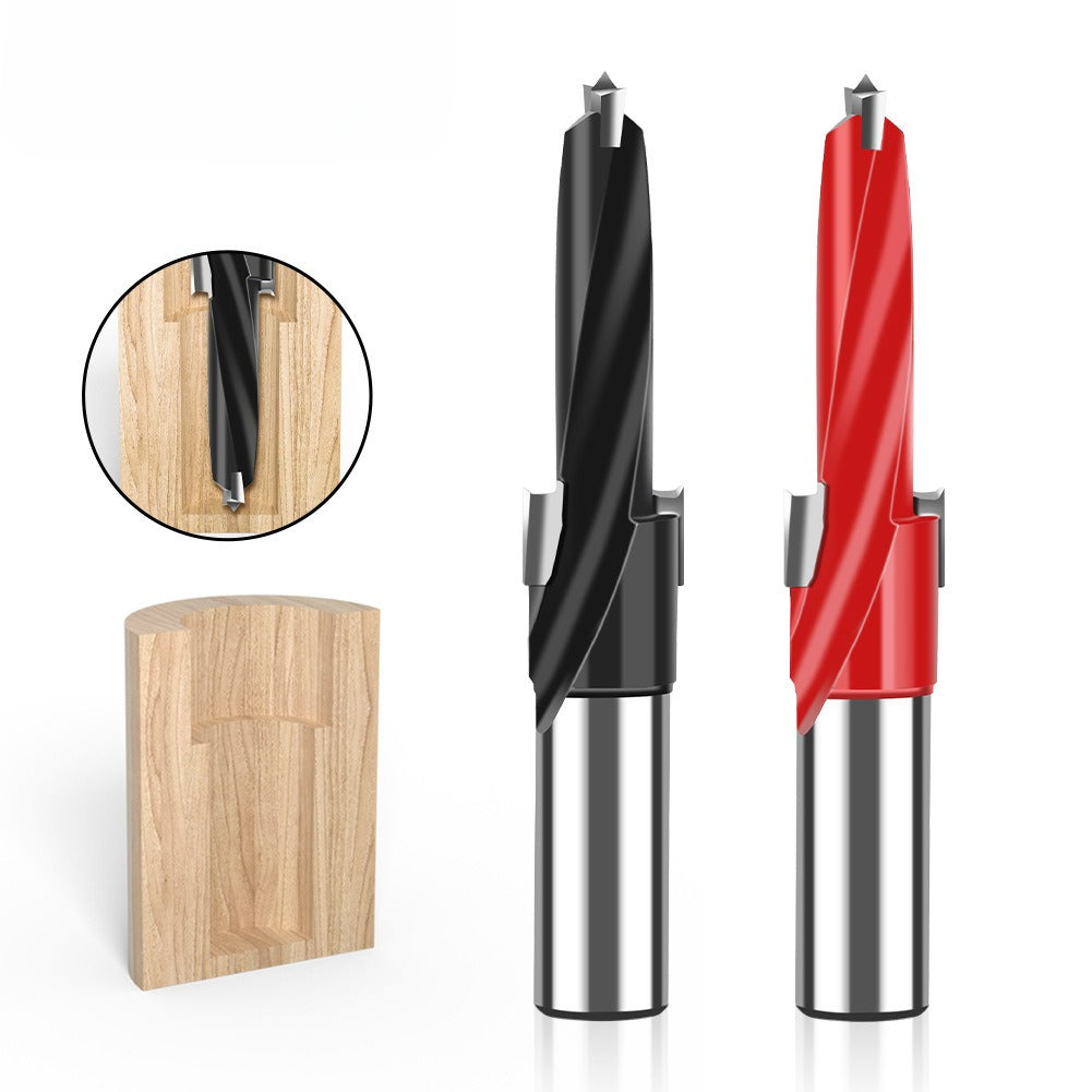 Step Drill Three-in-One Drill Secondary Drill Alloy Woodworking Step Drill Side Hole Machine Drill Bag Countersunk Hole Woodworking Row Drill Bit