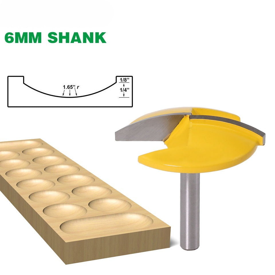 6 handle thin flat bottom cutter woodworking milling cutter slotting cutter trimming machine cutter head engraving machine bakelite gong cutter