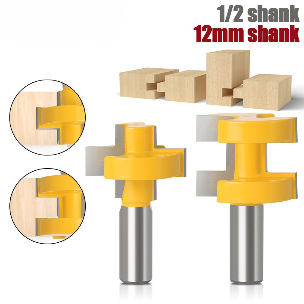 1/2 handle 12 handle generous tooth tenon cutter woodworking milling cutter tenon cutter 8 handle square tooth tenon cutter floor cutter board cutter