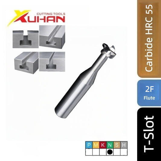 4 Flute T-Slot Carbide End Mill TiSiN HRC 55