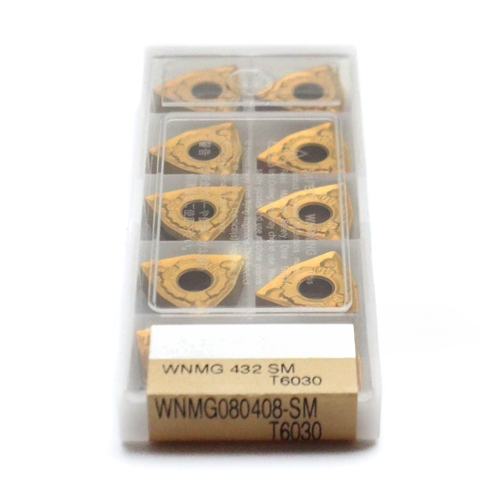 1BOX CNC Lathe Cutting Tool Milling Cutter Japan 100% Original  Tungaloy Carbide inserts  WNMG080404-SM T6030