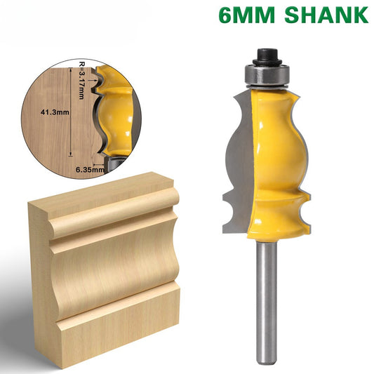 6Mm handle fishtail armrest knife woodworking knife trimming knife engraving machine woodworking milling cutter lace knife ceiling line knife