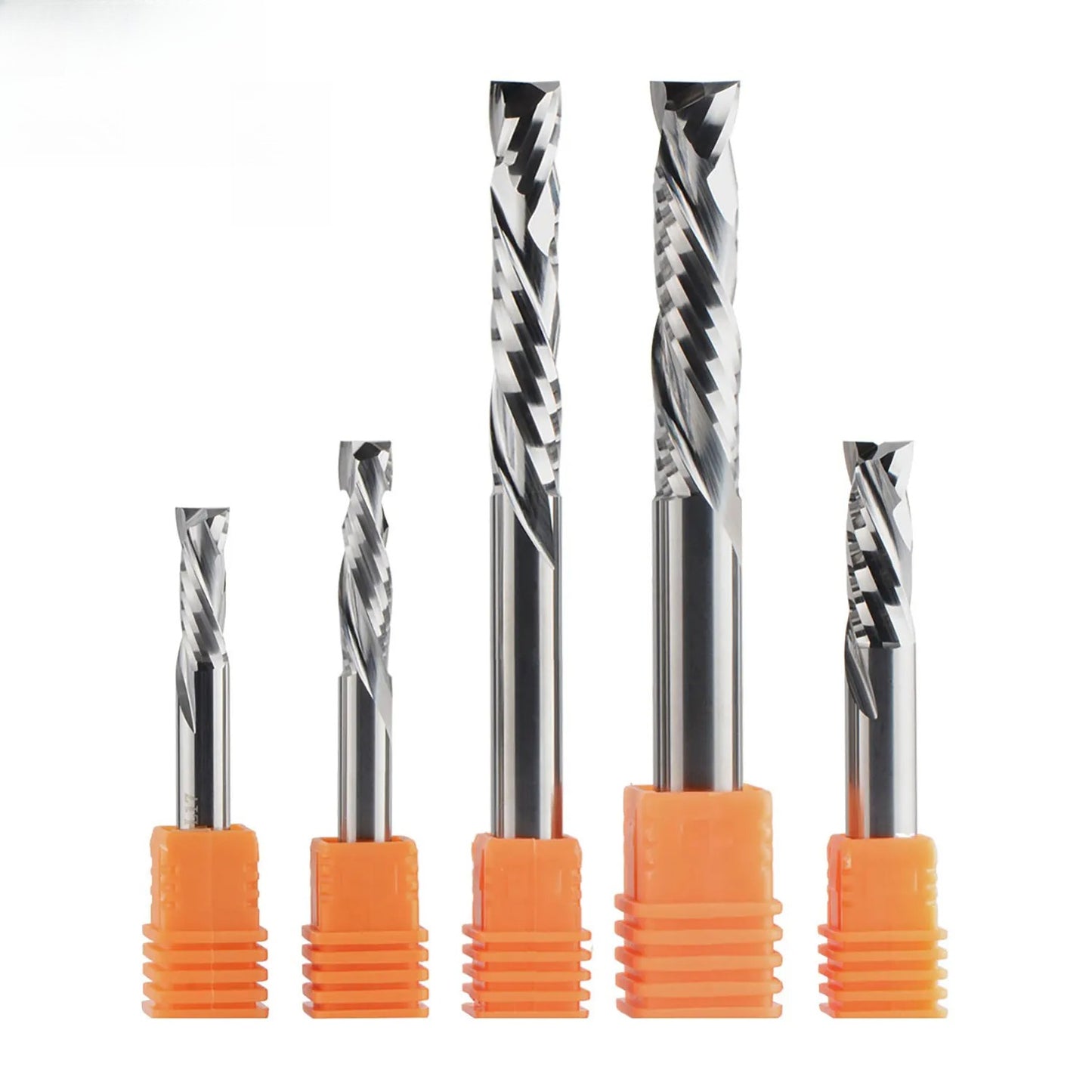 Compression milling cutter woodwork UP & DOWN Cut Two Flutes Spiral Carbide Milling Tool CNC Router Wood End Mill Cutter Bits