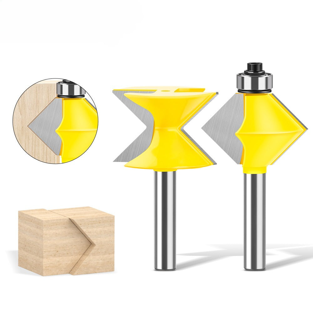 1/2 handle 8 handle woodworking milling cutter 90 ° mortise cutter slotting cutter splicing cutter woodworking milling cutter router