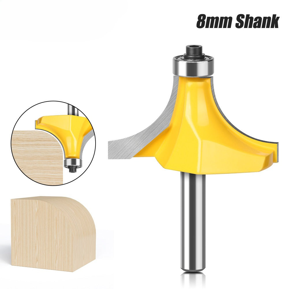 8 handle large diameter 53,63mm fillet cutter woodworking milling cutter chamfering cutter arc cutter trimming head