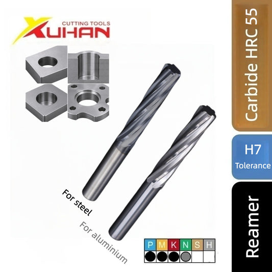 Straight Flute Carbide Reamer Coated H7 Precision Hole Finishing Tool CNC Machine Reamer