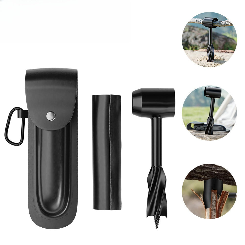 Woodworking manual branch drill, camping firewood and water, outdoor survival manual auger, multi-purpose manual auger