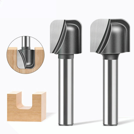 1/2 Shank 1/4 Shank Double Arc Round Bottom Knife, Slotting Knife Bakelite Milling Cutter, Engraving Machine Edge Trimming Machine Round Bottom Linear Knife