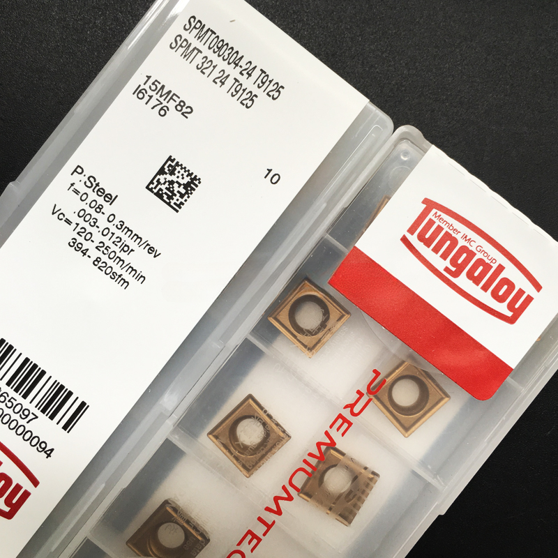 1BOX CNC Lathe Cutting Tool Milling Cutter Japan 100% Original  Tungaloy Carbide inserts   SPMT090304-24 T9125