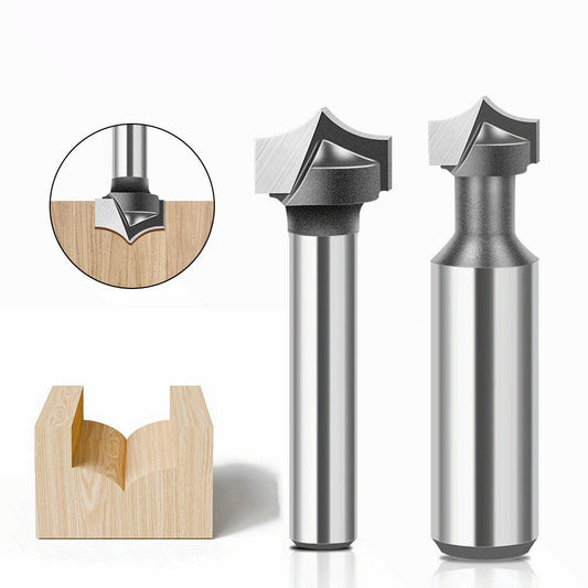 6 handle 12 handle woodworking pointed nozzle carving knife trimming machine line knife, inverted arc knife, rounded corner cutter milling cutter