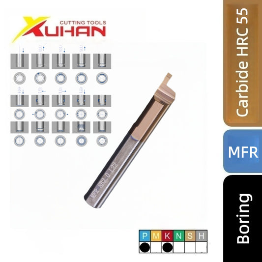 MFR Carbide Internal Face Grooving Small Bore Boring Tool CNC Cutter HRC 55