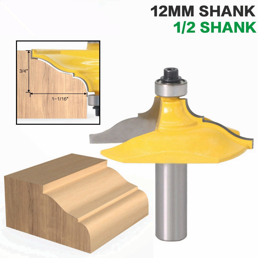 High-grade 1/2 tool holder, woodworking milling cutter, rounded corner sensitive knife, line knife, lace knife, carving knife