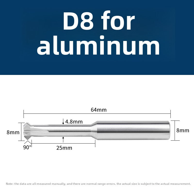 Tungsten steel upper and lower chamfering tool 60/90 degrees double-sided chamfering T-shaped integral alloy positive and reverse inner hole reverse thread cutting tool