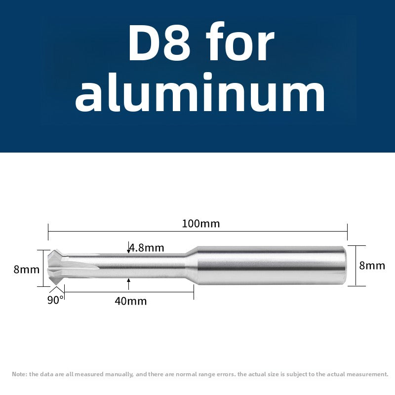 Tungsten steel upper and lower chamfering tool 60/90 degrees double-sided chamfering T-shaped integral alloy positive and reverse inner hole reverse thread cutting tool