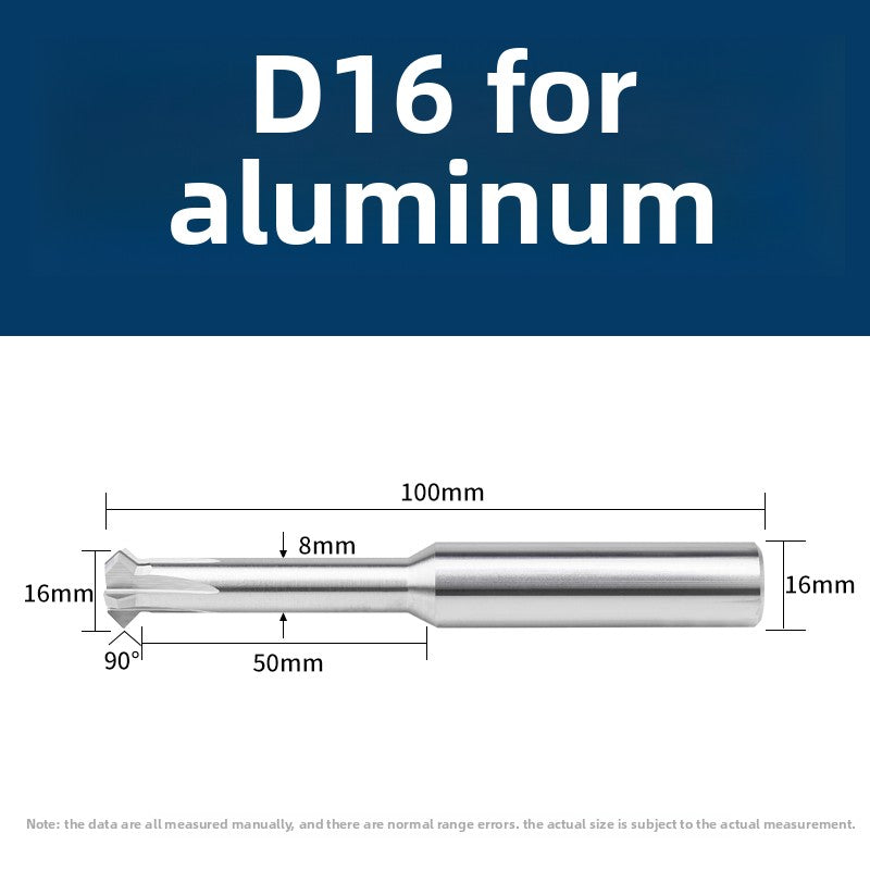 Tungsten steel upper and lower chamfering tool 60/90 degrees double-sided chamfering T-shaped integral alloy positive and reverse inner hole reverse thread cutting tool