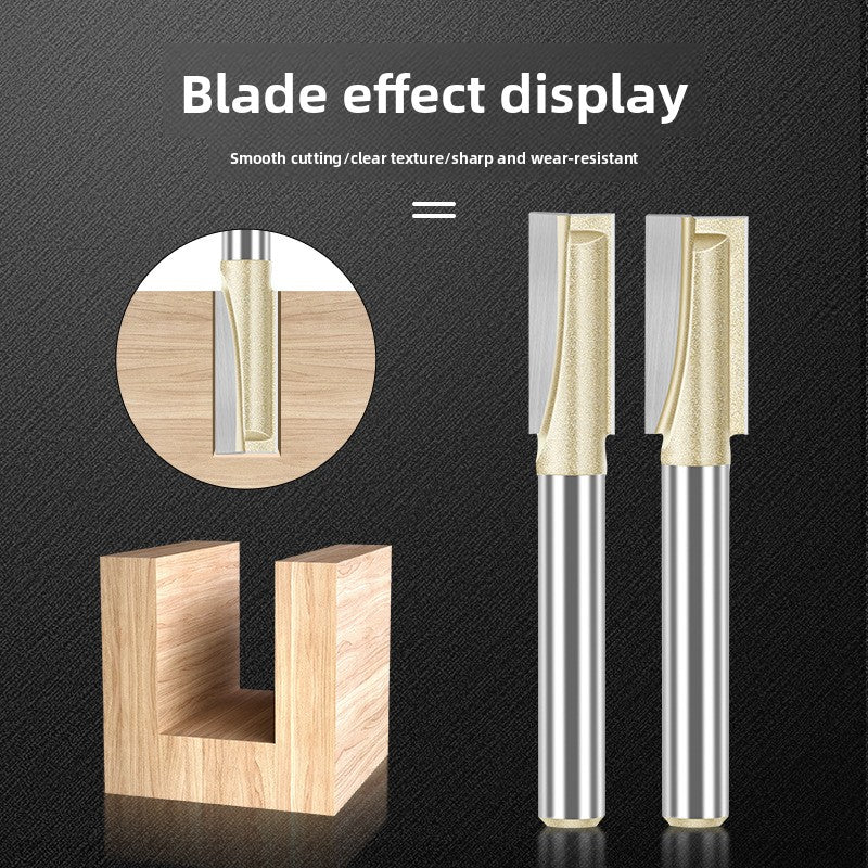 Professional grade bottom cleaning knife 1/4 handle 1/2 handle slotting knife flat bottom knife trimming machine engraving machine milling cutter complete specifications