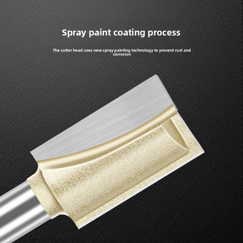 Professional grade bottom cleaning knife 1/4 handle 1/2 handle slotting knife flat bottom knife trimming machine engraving machine milling cutter complete specifications