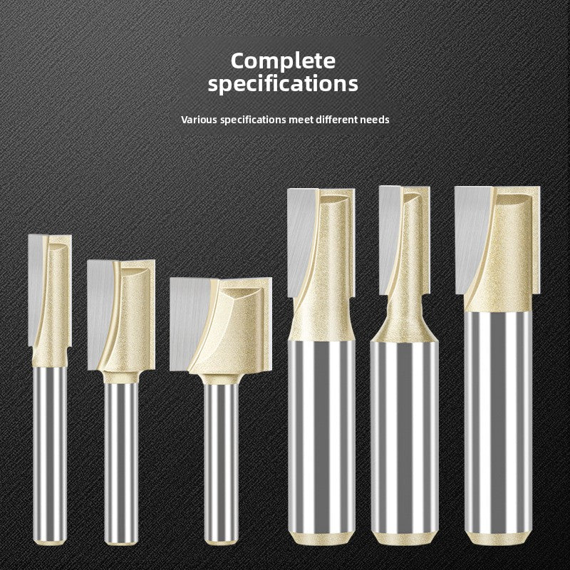 Professional grade bottom cleaning knife 1/4 handle 1/2 handle slotting knife flat bottom knife trimming machine engraving machine milling cutter complete specifications