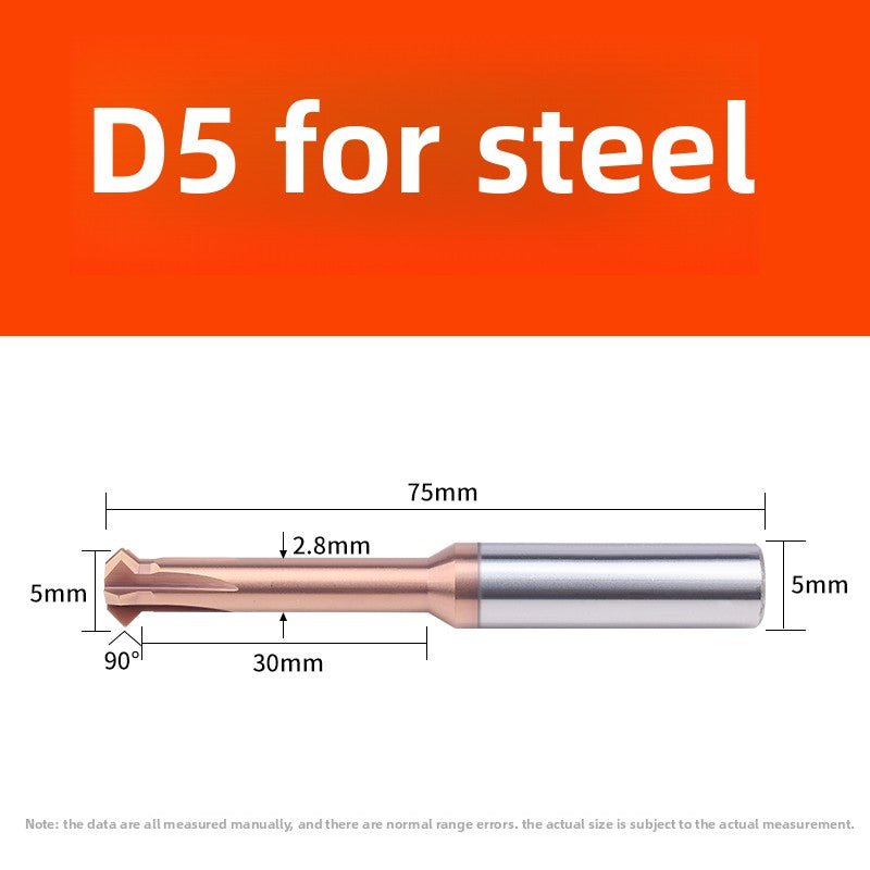 Tungsten steel upper and lower chamfering tool 60/90 degrees double-sided chamfering T-shaped integral alloy positive and reverse inner hole reverse thread cutting tool