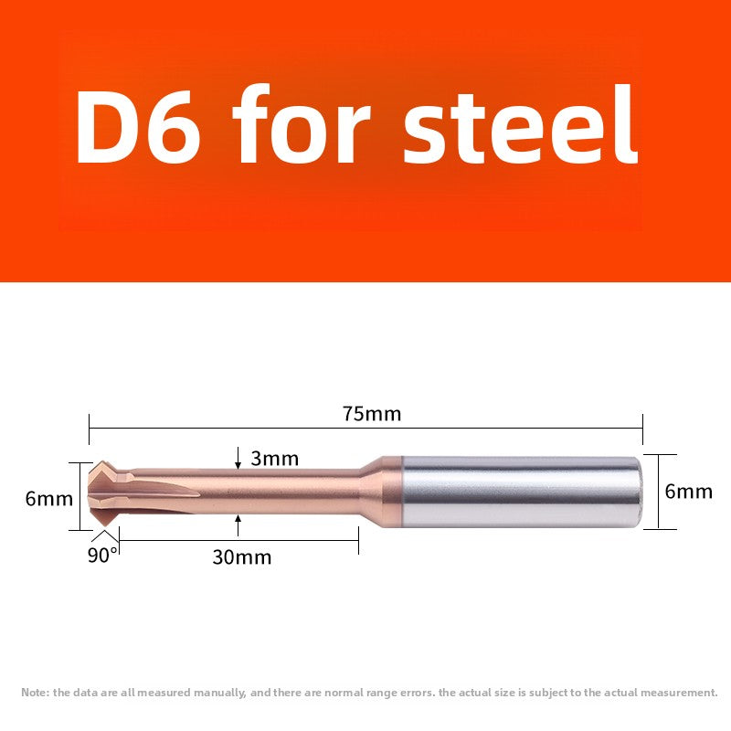 Tungsten steel upper and lower chamfering tool 60/90 degrees double-sided chamfering T-shaped integral alloy positive and reverse inner hole reverse thread cutting tool
