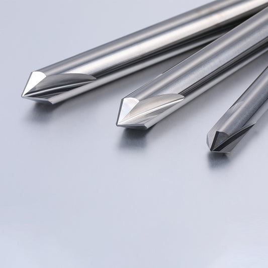 HRC55 Chamfer Milling Cutter Carbide Corner Countersink Chamfering Mill Deburring Edges V Grove Router 90 Degree for Aluminum