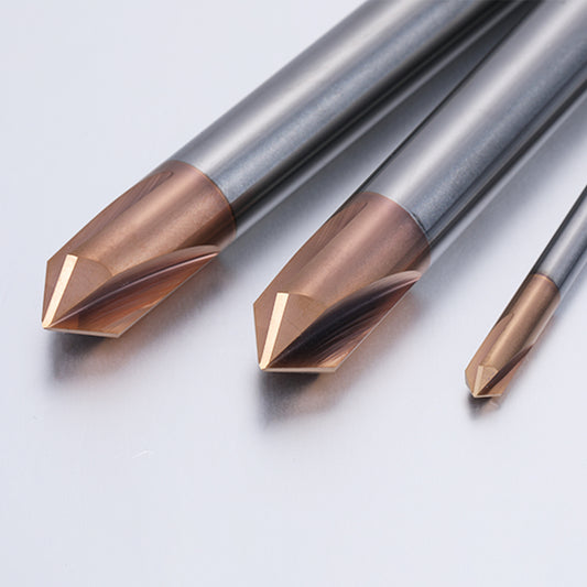 HRC55 Chamfer Milling Cutter Carbide Corner Countersink Chamfering Mill Deburring Edges V Grove Router 90 Degree for Steel